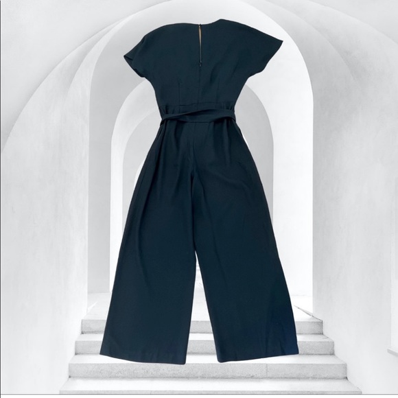 NWT Boden Romilly Black Tie Waist V-Neck Jumpsuit - Picture 3 of 3